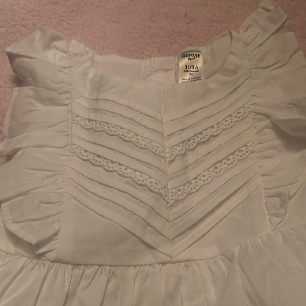 Oshkosh toddler white dress - Picture 4 of 6